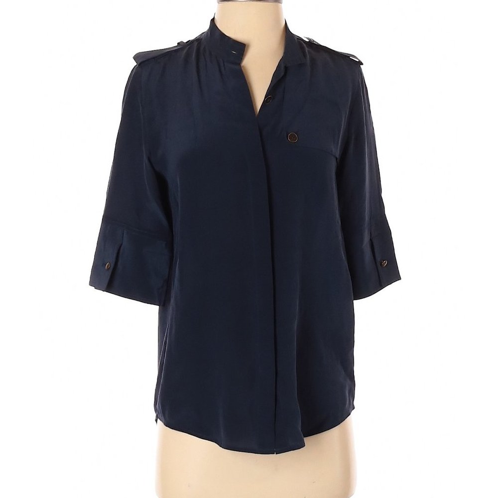 Club Monaco 3/4 Silk Top